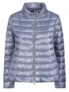 Herno Mini Quilted Down Jacket In Blue
