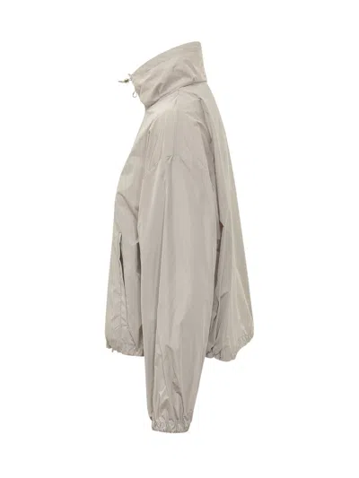 Herno Mini Short Zip Jacket In Grigio Perla