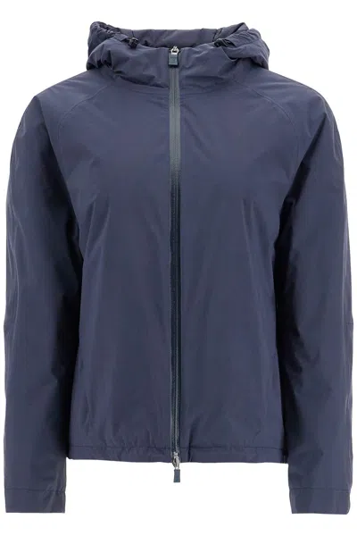Herno Short Waterproof Breathable Outdoor Jacket Dark Blue