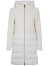 Herno Hooded Padded Jacket In White
