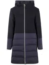 Herno Mix Fabric Medium Jacket In Multi
