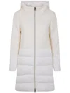 Herno Hooded Padded Jacket In White