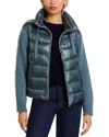 Herno Mixed Media Jacket In Blue