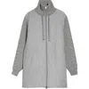 Herno Mixed Media Jacket In Gray