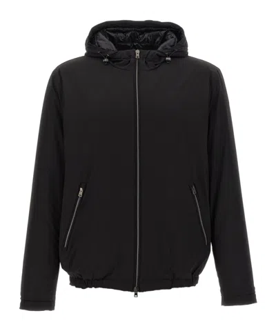 HERNO HERNO MOCK NECK HOODED JACKET