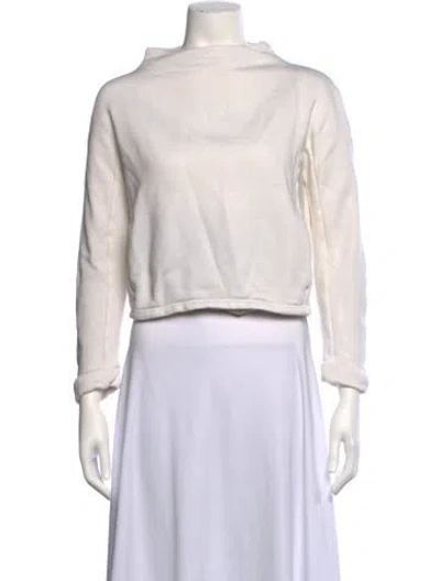 Pre-owned Herno Mock Neck Long Sleeve Sweatshirt In Neutrals