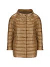 Herno Elsa Quilted Puffer Jacket In Cammello