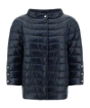 Herno Mock-neck Quilted Jacket In Black