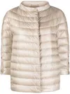 Herno Reversible Nylon Down Jacket In Nude