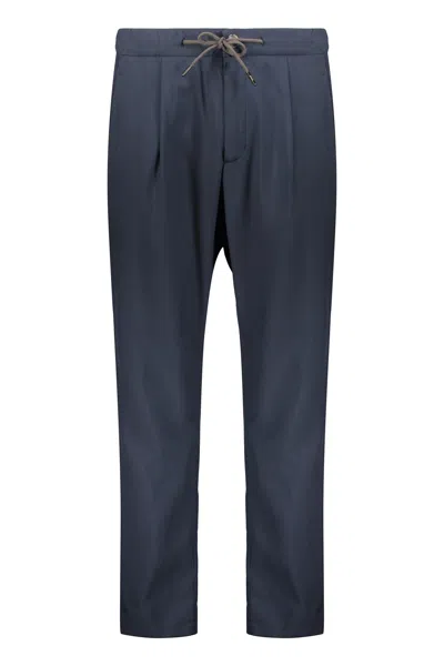 Herno Modern Casual Pants Made Of Quality Fabric In Blue