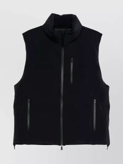 HERNO MODERN DOWN GILET HIGH COLLAR