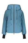 Herno Modern Down Jacket With Hood And Zip In Blue