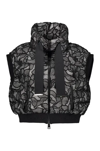 Herno Modern Sleeveless Hoodie In Black