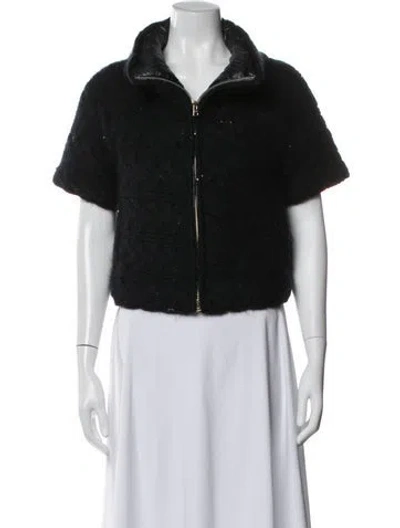 Pre-owned Herno Mohair Jacket In Black