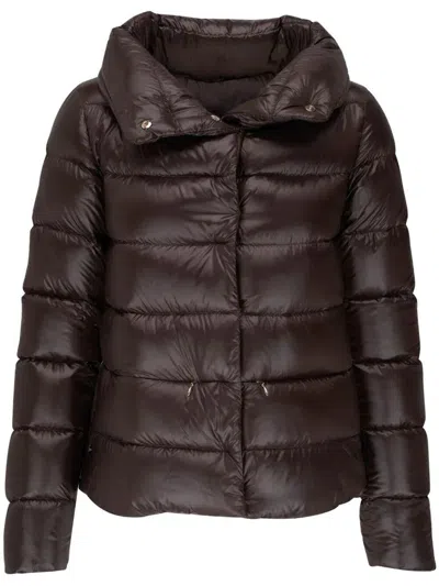 Herno "monogram" Cape Jacket Clothing In Brown