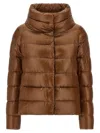 Herno Monogram Down Jacket In Brown