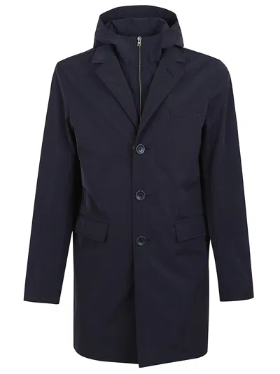 Herno Monopetto Con Pettorina City Life In Blu Navy