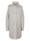 Herno Multi-pocket Hooded Parka In Neutral