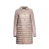 Herno Multicolor Polyamide Coat In Neutral