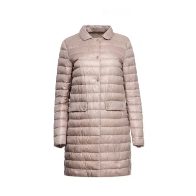 Herno Multicolor Polyamide Coat In Neutral