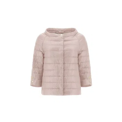 Herno Multicolor Polyamide Shell Jacket In Pink