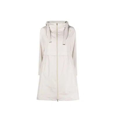 Herno Zip-fastening Hooded Jacket In Neutral