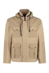 Herno Multi-pocket Cotton Jacket In Neutral
