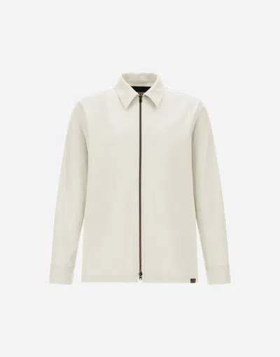 Herno Natural Feel Jacket In Cream
