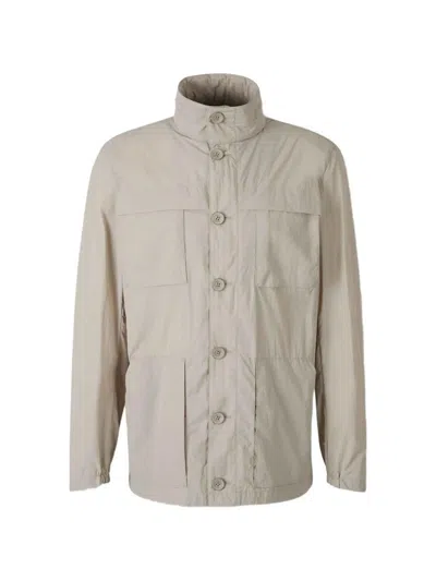 Herno Natural Polyamide Shirt In Multi