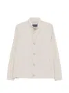Herno Natural Polyamide Short Jacket In Neutral