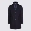 Herno Tailored Wool Coats With Notched Lapels