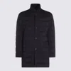 Herno Navy Blue Down Jacket In Blue