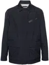 Herno Navy Blue Lightweight Jacket In Blue