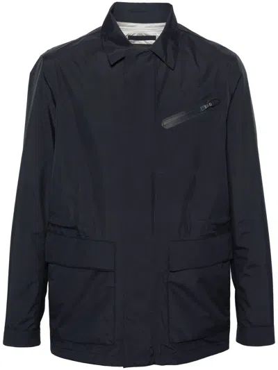 HERNO NAVY BLUE LIGHTWEIGHT JACKET