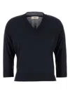 Herno T-shirt In Misto Lyocell Blu Notte Donna In Navy Blue