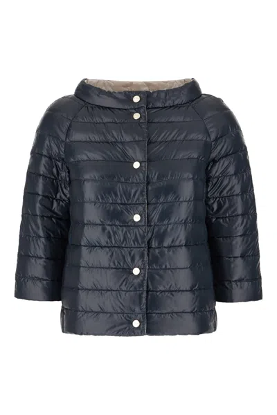 HERNO NYLON DOWN REVERSIBLE JACKET