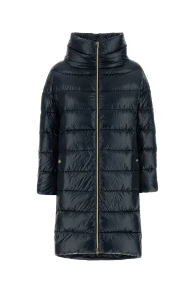 Herno Navy Blue Nylon Matilde Down Jacket