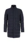 Herno Men Navy Blue Nylon Padded Jacket
