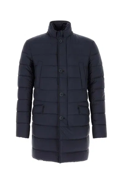 Herno Navy Blue Nylon Padded Jacket