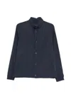 Herno Navy Blue Polyamide Short Jacket In Blue