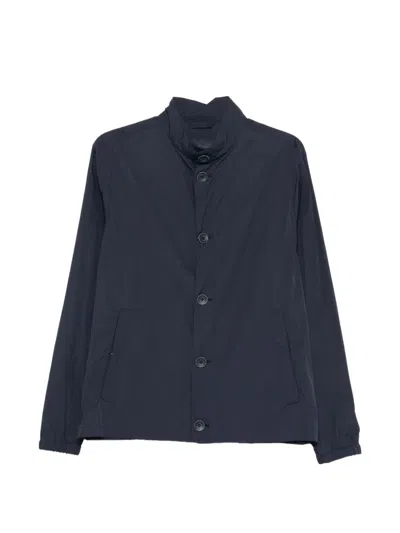Herno Navy Blue Polyamide Short Jacket