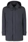 Herno Laminar Carcoat In 2 Layers Gore-tex In Blue