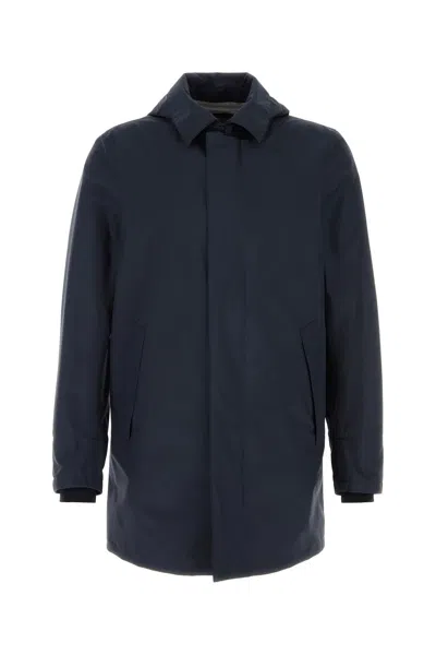 Herno Navy Blue Polyester Jacket