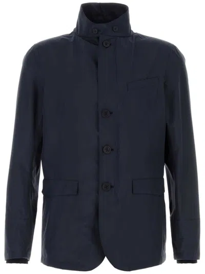 Herno Navy Blue Polyester Jacket