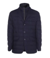 Herno Navy Blue Quilted Coat