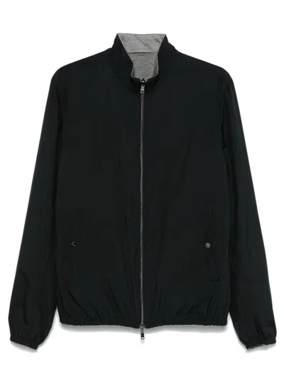 HERNO NAVY BLUE REVERSIBLE JACKET