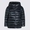 Shop Herno Navy Blue Sofia Down Jacket