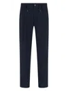 Herno Resort Trousers In Light Nylon Stretch In Blue