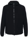Herno Debossed-logo Water-repellent Jacket In Navy Blue