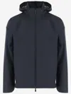 Herno Gore Tex Paclite Navy Blue Two Way Zip Jacket In Navy Blue